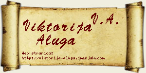 Viktorija Aluga vizit kartica